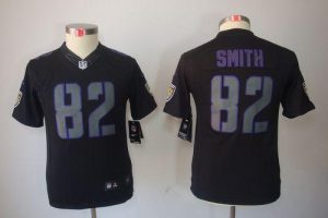 Nike Ravens #82 Torrey Smith Black Impact Youth Embroidered NFL Limited Jersey