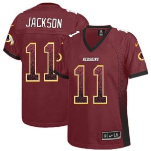 Nike Redskins #11 DeSean Jackson Burgundy Red Team Color Women's Stitched NFL Elite Drift Fashion Jersey