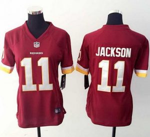 Nike Redskins #11 DeSean Jackson Burgundy Red Team Color Women's Stitched NFL Elite Jersey