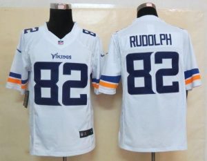 Nike Vikings #82 Kyle Rudolph White Men's Embroidered NFL Limited Jersey