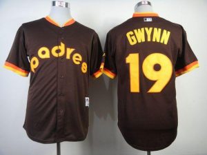 Padres #19 Tony Gwynn Coffee 1984 Turn Back The Clock Stitched MLB Jersey