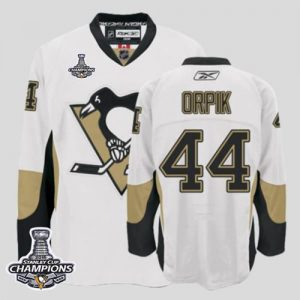 Penguins #44 Orpik White 2016 Stanley Cup Champions Stitched NHL Jersey