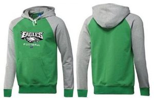 Philadelphia Eagles Critical Victory Pullover Hoodie Green & Grey