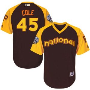 Pirates #45 Gerrit Cole Brown 2016 All-Star National League Stitched Youth MLB Jersey