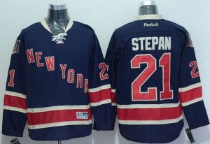 Rangers #21 Derek Stepan Navy Blue Alternate Stitched NHL Jersey