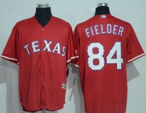 Rangers #84 Prince Fielder Red New Cool Base Stitched MLB Jersey