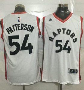 Raptors #54 Patrick Patterson White Stitched NBA Jersey
