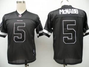 Redskins #5 Donovan McNabb Black Shadow Stitched NFL Jersey