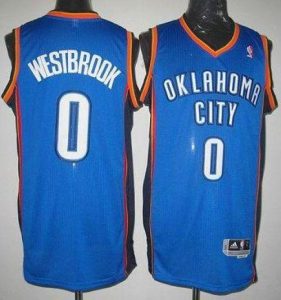 Thunder #0 Russell Westbrook Blue Stitched Youth NBA Jersey