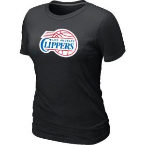Women's Los Angeles Clippers Big & Tall Primary Logo T-Shirt Black