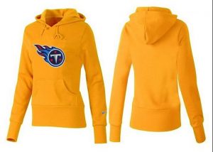 Women's Tennessee Titans Logo Pullover Hoodie Yellow